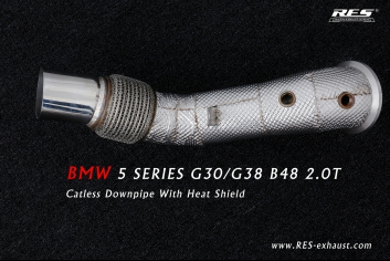Catless Downpipe With Heat Shield
